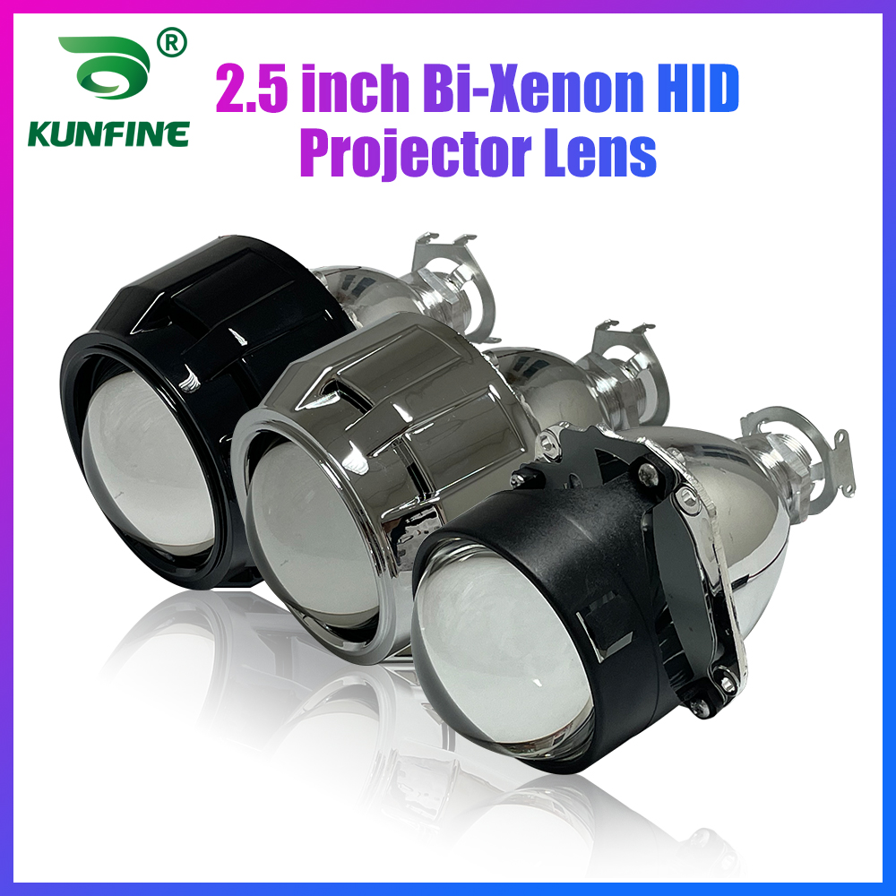Projector Lamp Replacement - KUNFINE 2 szt./zestaw 2,5-calowe soczewki projektorowe