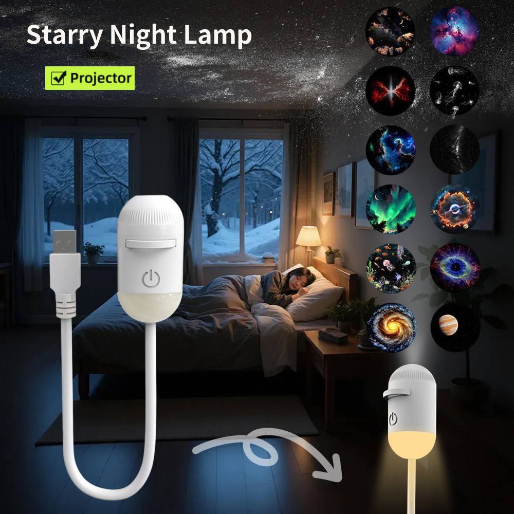 Projector Lamp Replacement - Mini Projektor Gwiazd Galaxy Lampka Nocna