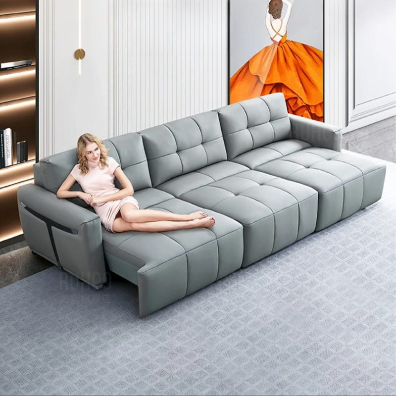 Home Cinema Couch - Elektryczna rozkładana sofa z funkcją spania