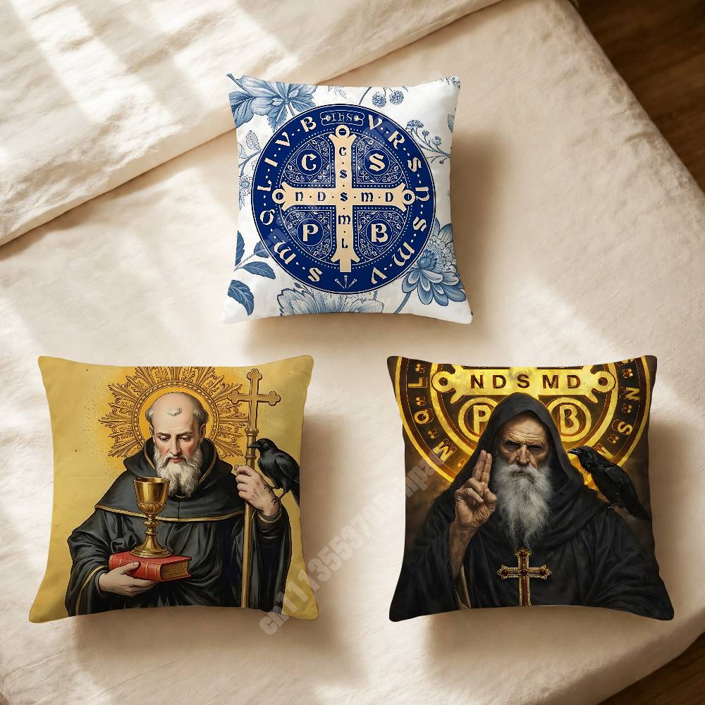 Home Cinema Couch - Poszewka na poduszkę z nadrukiem krzyża