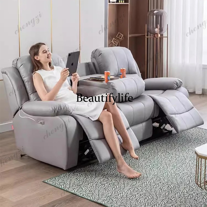 Sofa z prawdziwej skóry z elek – Home Cinema Couch recenzja i cena