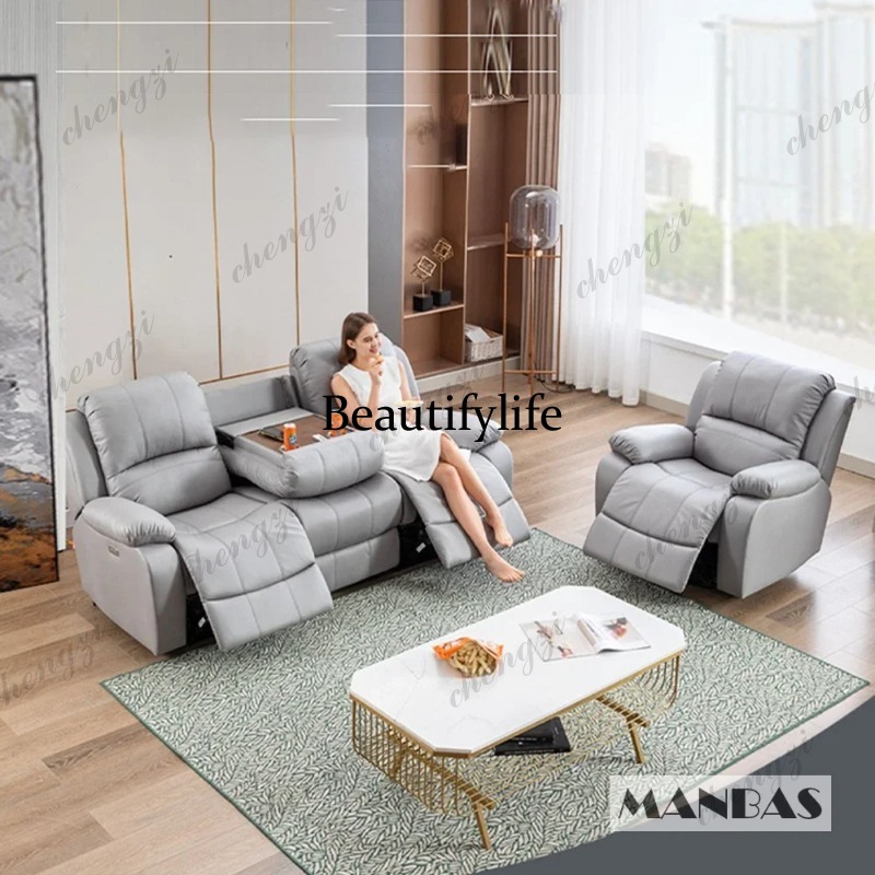 Sofa z prawdziwej skóry z elek – Home Cinema Couch recenzja i cena