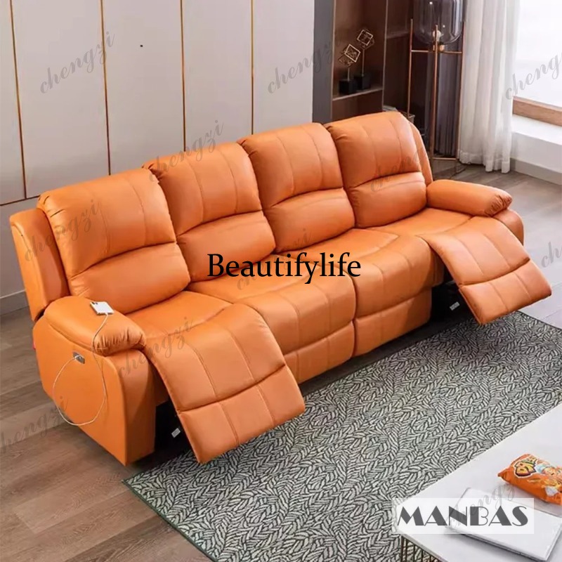 Sofa z prawdziwej skóry z elek – Home Cinema Couch recenzja i cena